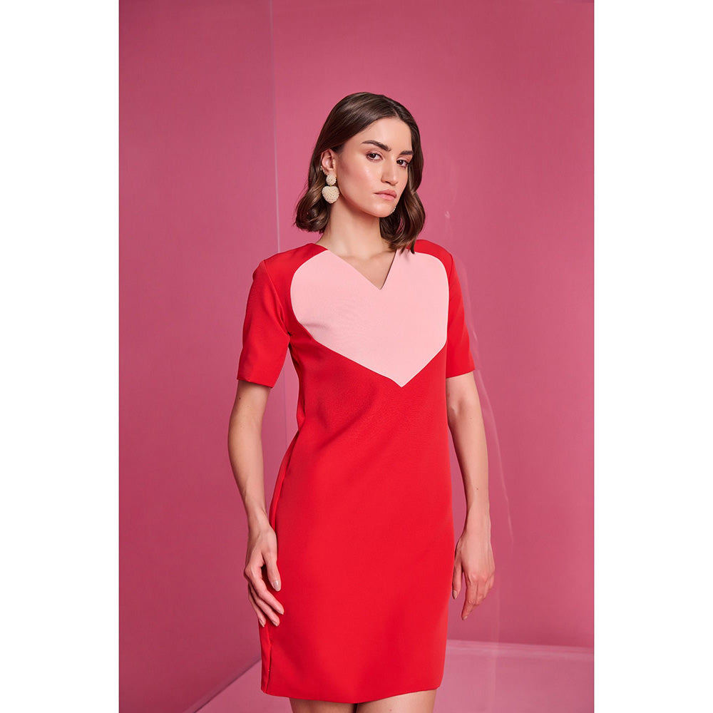 Label Iris Love Note Solid Mini Dress