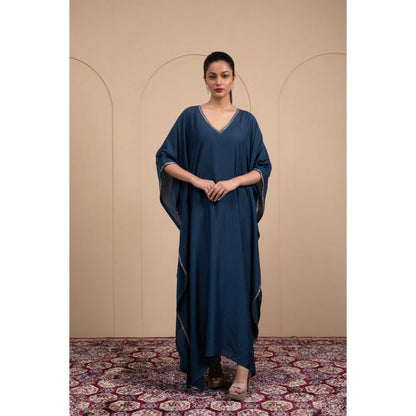 LABEL TANYA CHOPRA Blue Cotton Kaftan