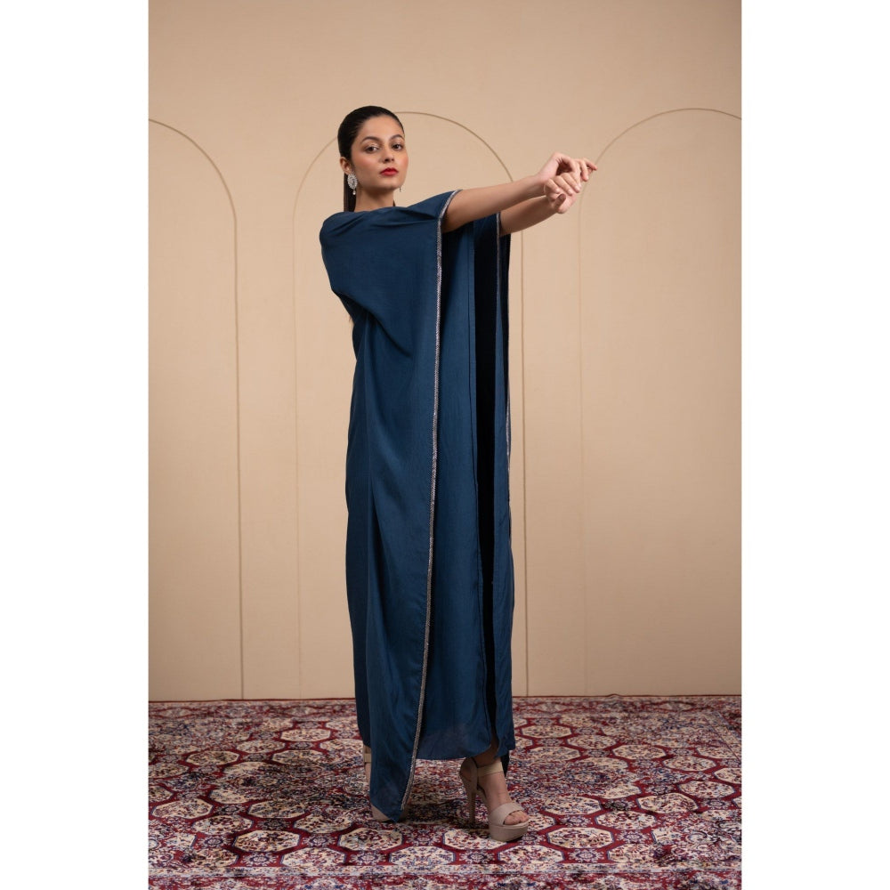 LABEL TANYA CHOPRA Blue Cotton Kaftan