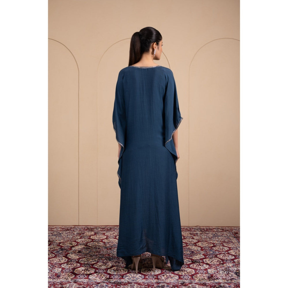 LABEL TANYA CHOPRA Blue Cotton Kaftan