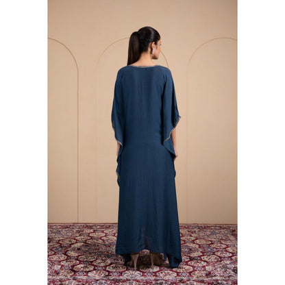 LABEL TANYA CHOPRA Blue Cotton Kaftan