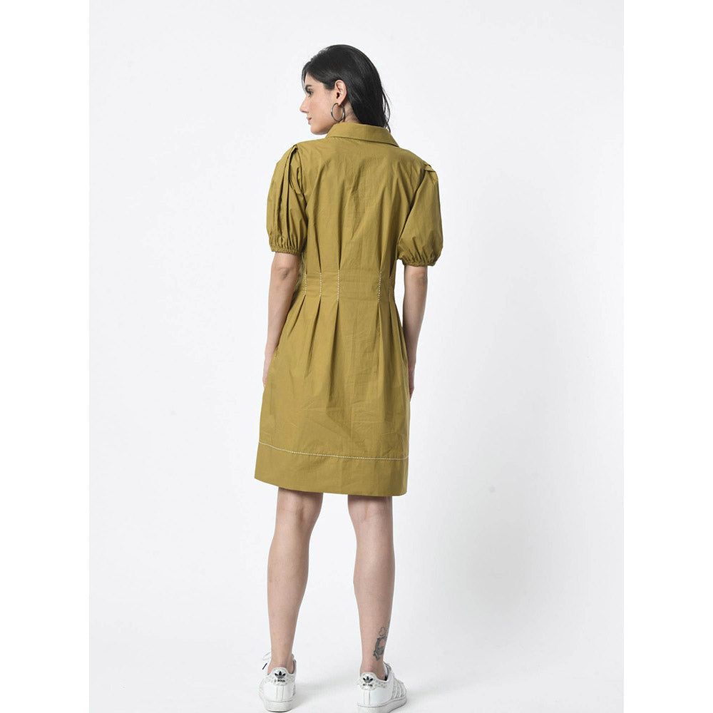 Sunanta Madaan Brown Dress with Hand Embroidery