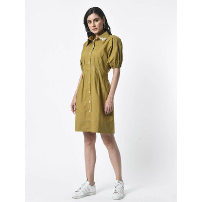 Sunanta Madaan Brown Dress with Hand Embroidery