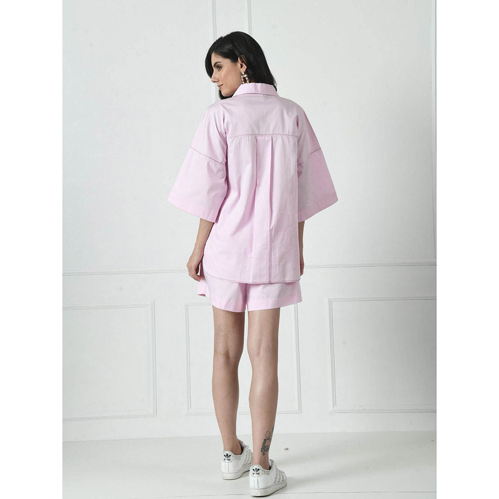 Sunanta Madaan Pink Luxury Cotton Co-Ord (Set of 2)