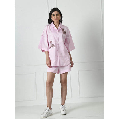 Sunanta Madaan Pink Luxury Cotton Co-Ord (Set of 2)