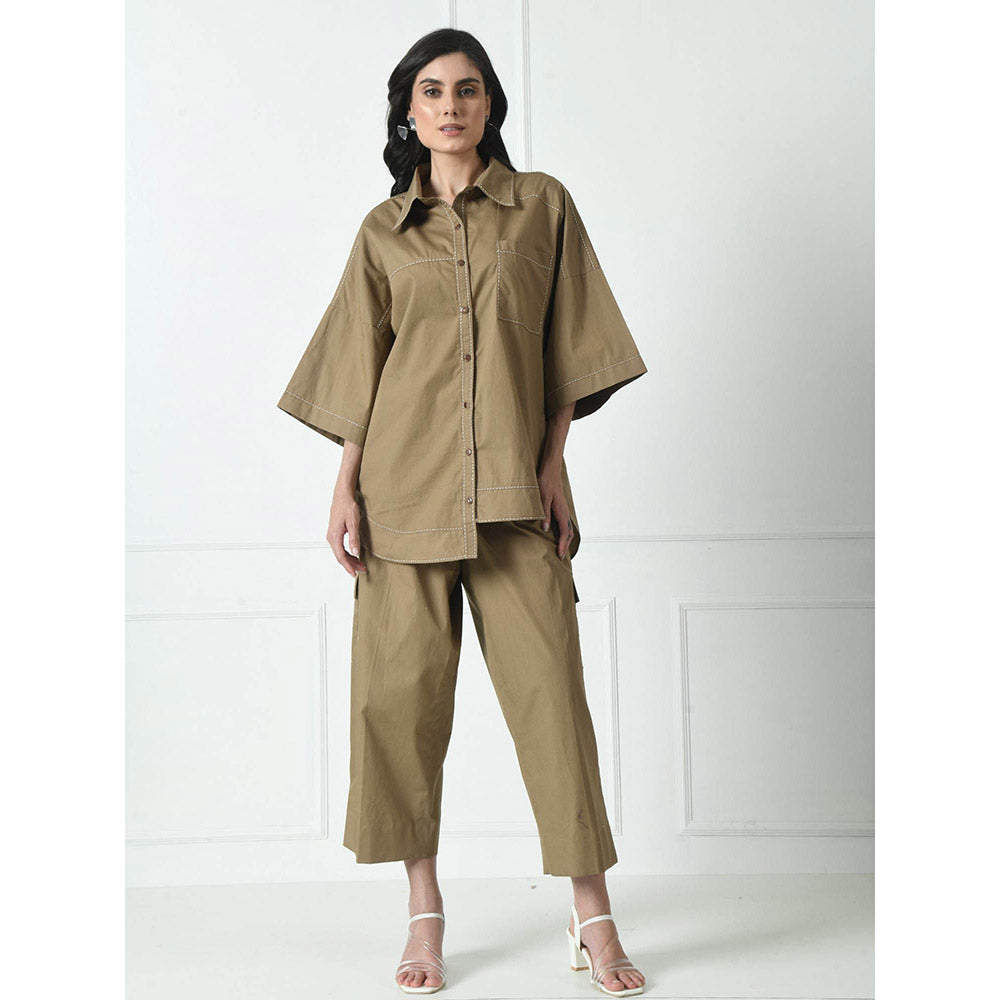 Sunanta Madaan Brown Coord (Set of 2)
