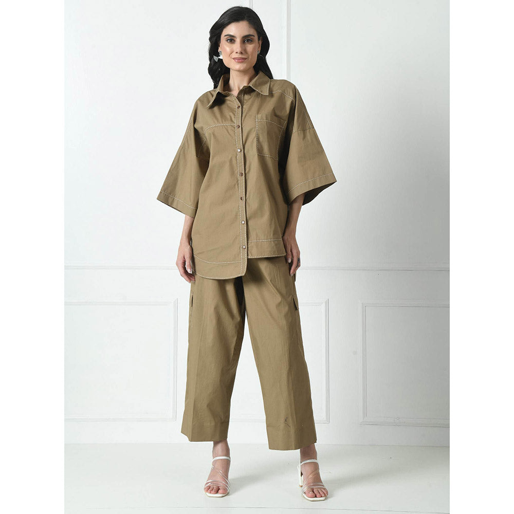 Sunanta Madaan Brown Coord (Set of 2)