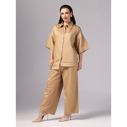 Sunanta Madaan Beige Colour Co-Ord (Set of 2)