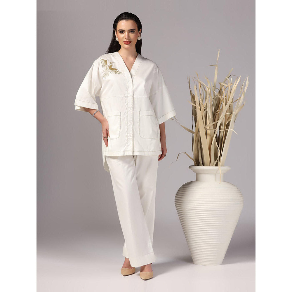 Sunanta Madaan Ivory Colour Co-Ord (Set of 2)