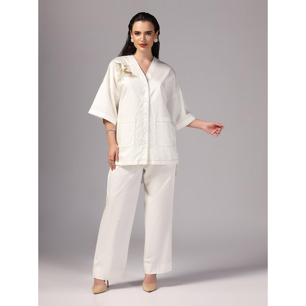 Sunanta Madaan Ivory Colour Co-Ord (Set of 2)