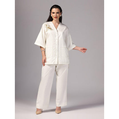 Sunanta Madaan Ivory Colour Co-Ord (Set of 2)