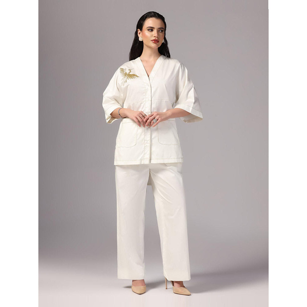 Sunanta Madaan Ivory Colour Co-Ord (Set of 2)