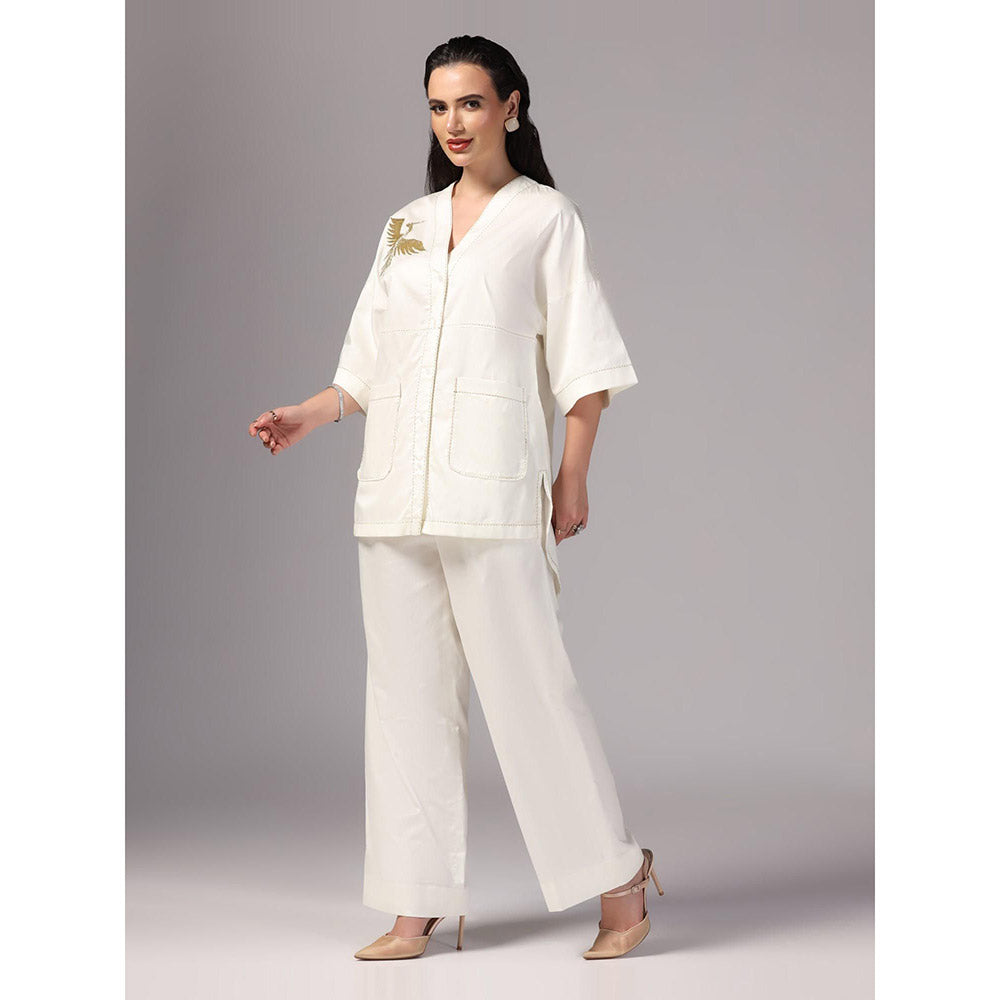 Sunanta Madaan Ivory Colour Co-Ord (Set of 2)