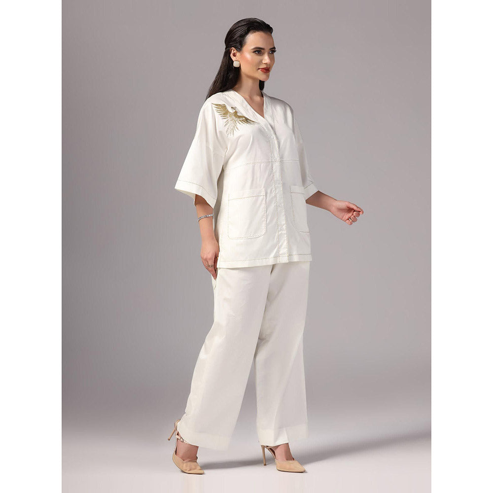 Sunanta Madaan Ivory Colour Co-Ord (Set of 2)