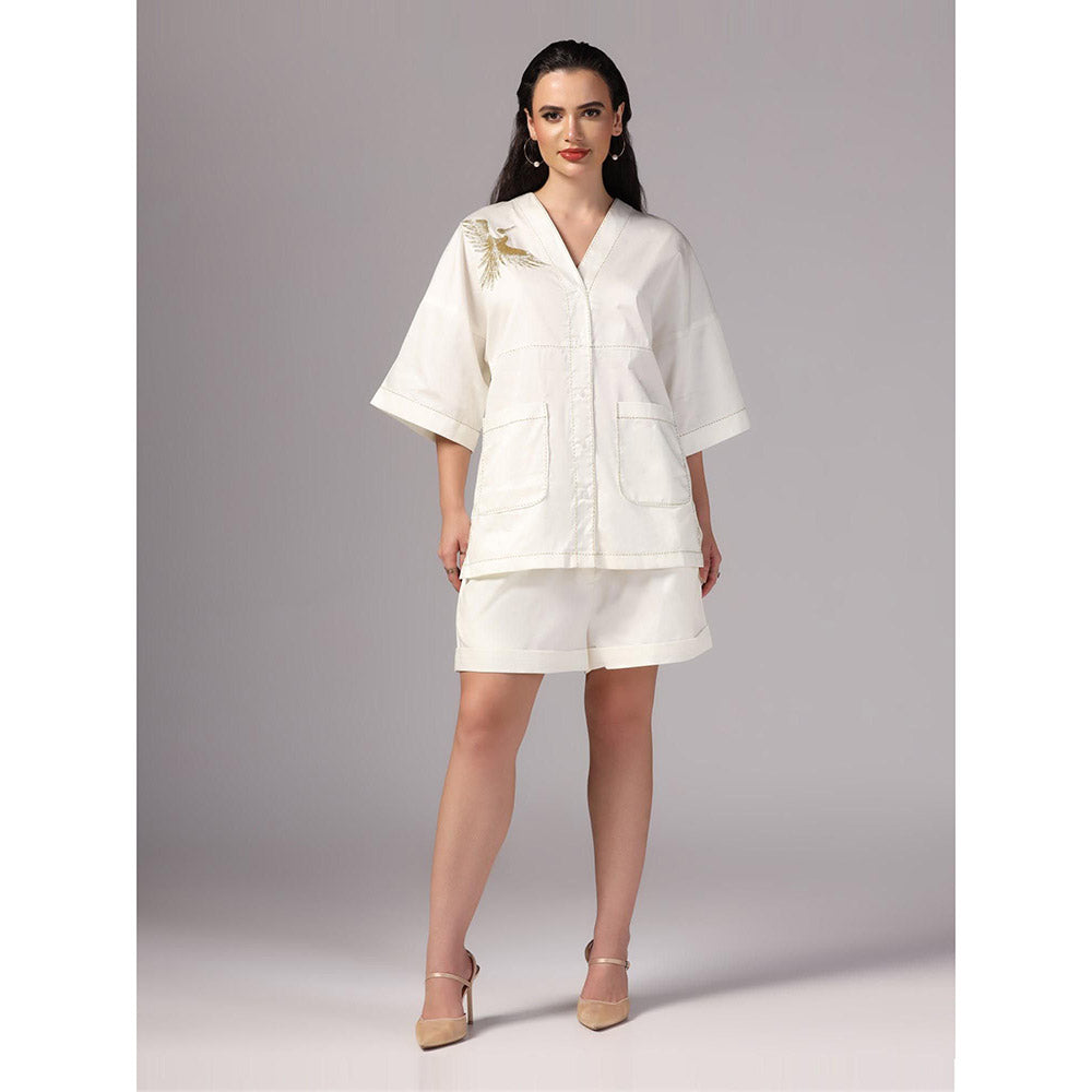 Sunanta Madaan Ivory Colour Co-Ord (Set of 2)