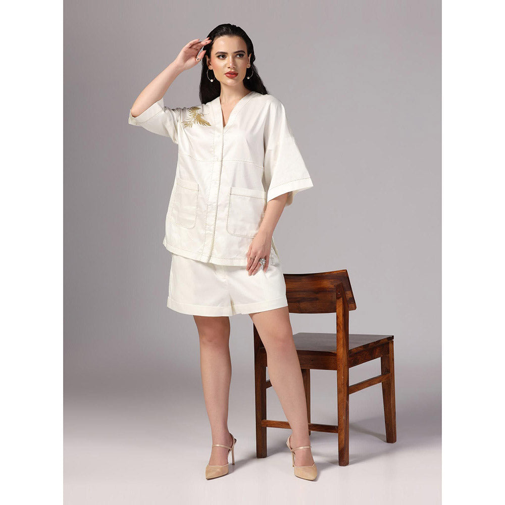 Sunanta Madaan Ivory Colour Co-Ord (Set of 2)