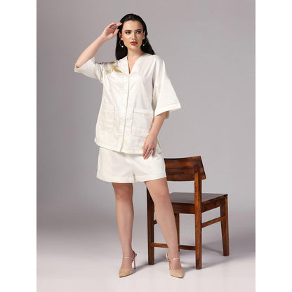 Sunanta Madaan Ivory Colour Co-Ord (Set of 2)