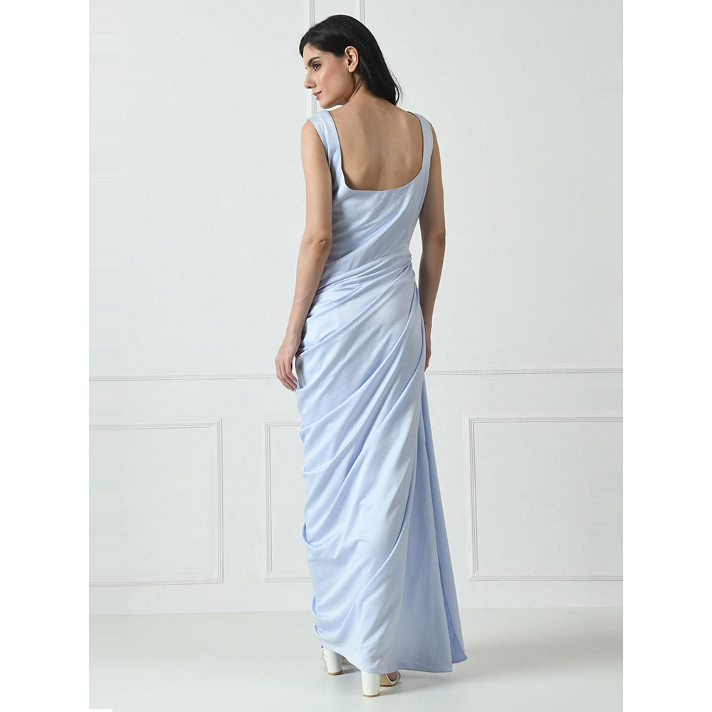Sunanta Madaan Blue Indo Western Gown