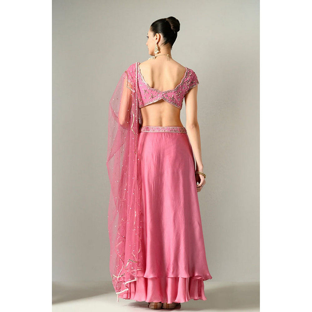 Sunanta Madaan Mauve Lehenga with Blouse and Dupatta