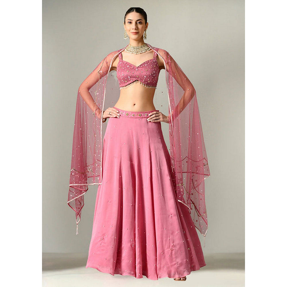 Sunanta Madaan Mauve Lehenga Choli with Dupatta