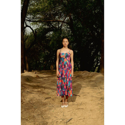 LABEL RAASA Multi-Colour Ai Dress