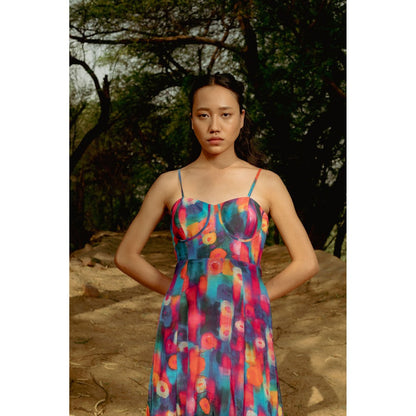 LABEL RAASA Multi-Colour Ai Dress