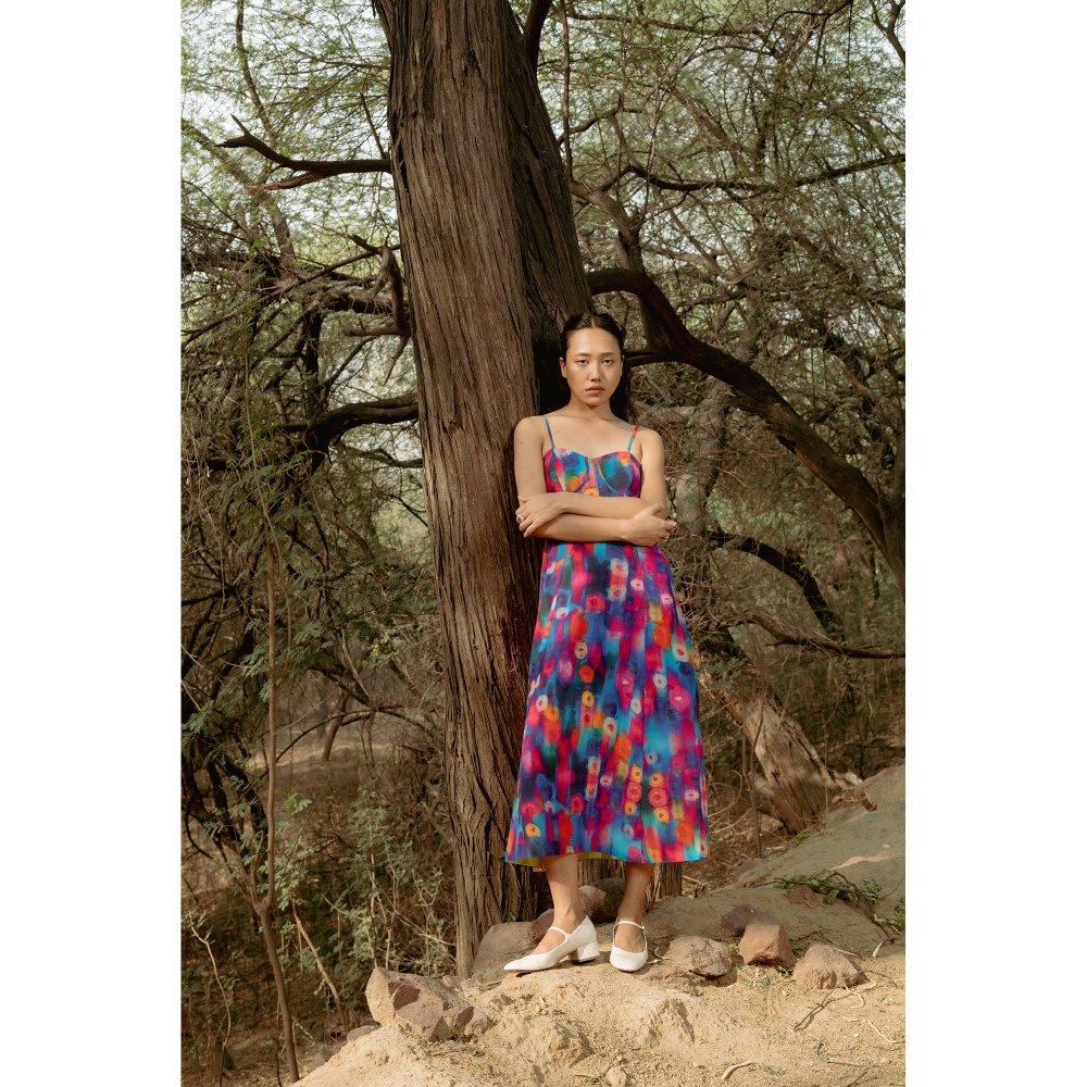 LABEL RAASA Multi-Colour Ai Dress