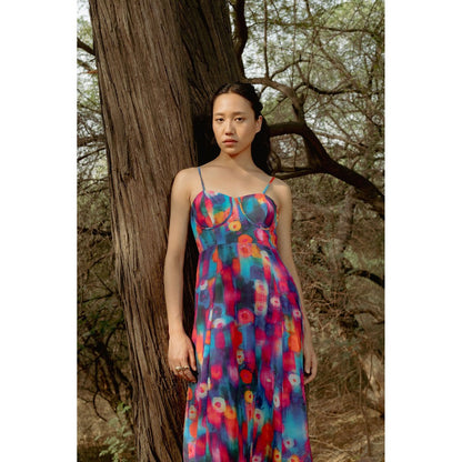 LABEL RAASA Multi-Colour Ai Dress