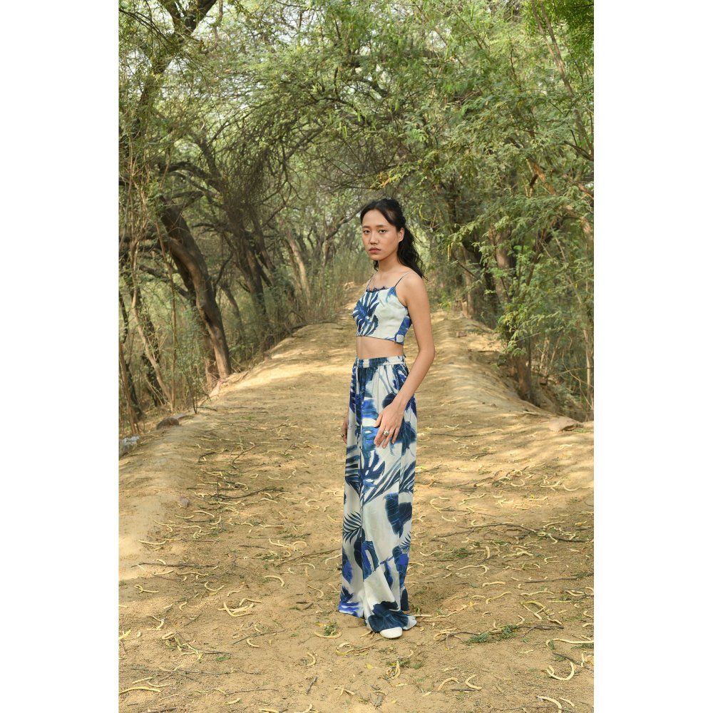 LABEL RAASA Blue Co-Ord (Set of 2)