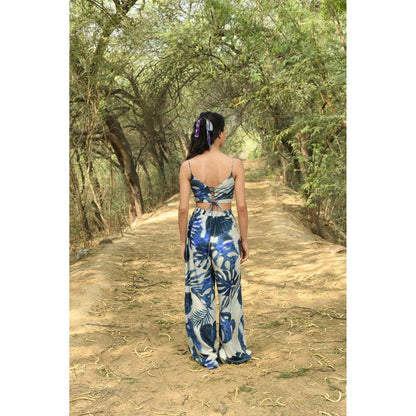 LABEL RAASA Blue Co-Ord (Set of 2)