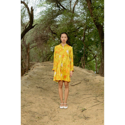 LABEL RAASA Yellow Cove Dress