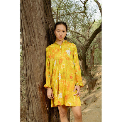 LABEL RAASA Yellow Cove Dress