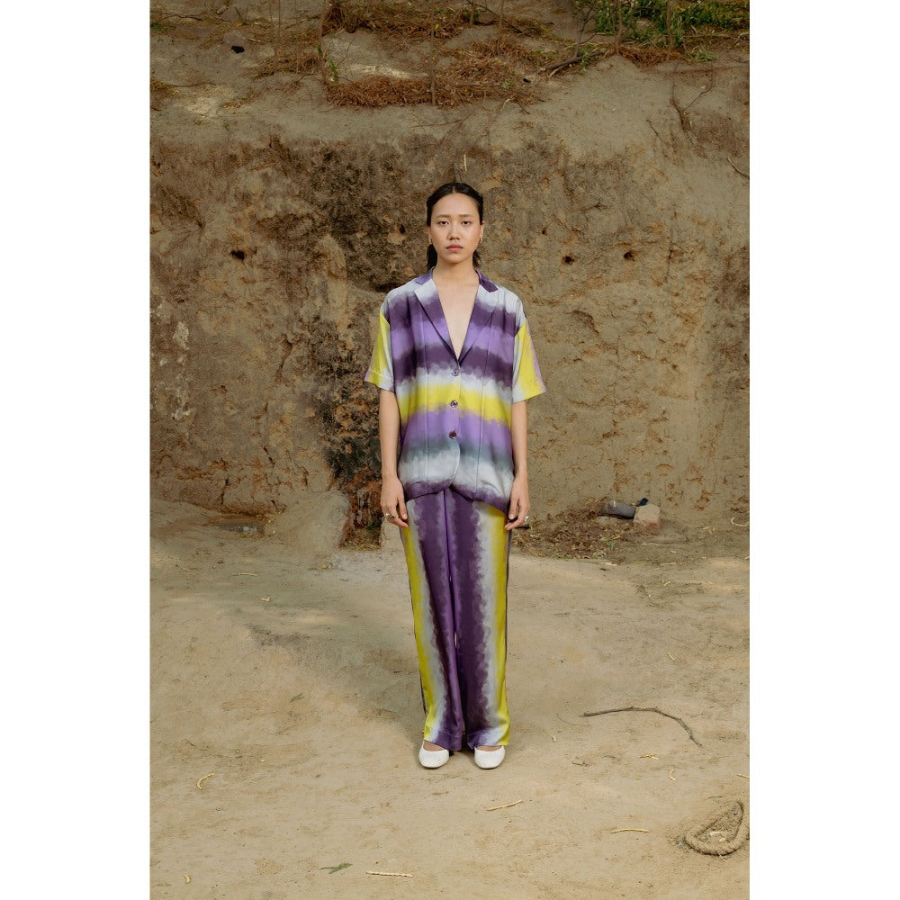 LABEL RAASA Purple Yuna Co-Ord (Set of 2)