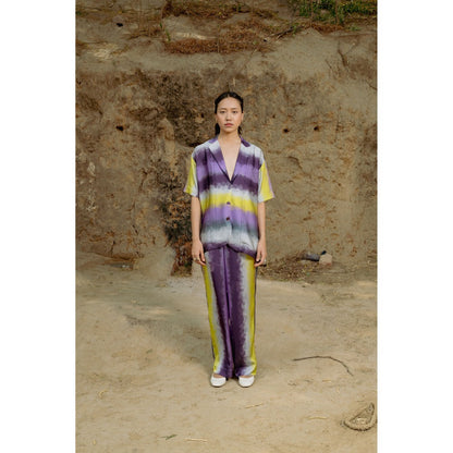 LABEL RAASA Purple Yuna Co-Ord (Set of 2)