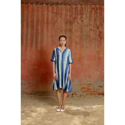 LABEL RAASA Blue Sol Dress