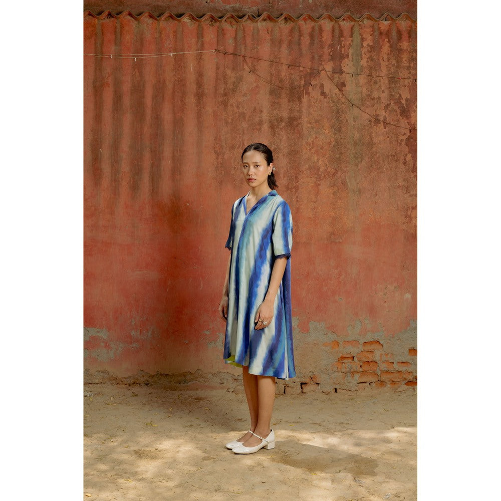 LABEL RAASA Blue Sol Dress