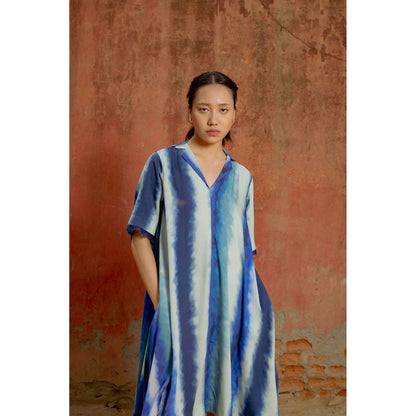LABEL RAASA Blue Sol Dress