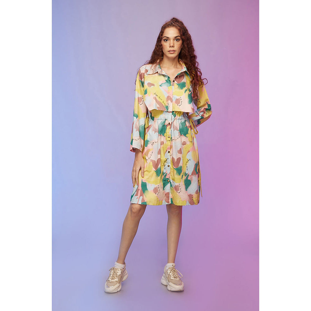 Label SOUS Multi-Colour Lively Bib Dress