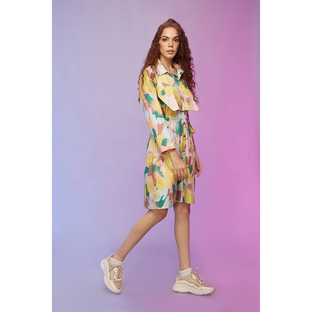 Label SOUS Multi-Colour Lively Bib Dress