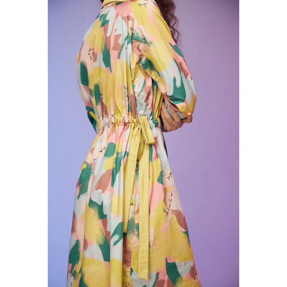 Label SOUS Multi-Colour Lively Bib Dress