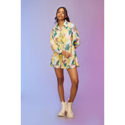 Label SOUS Multi-Colour Chillax Short Dress