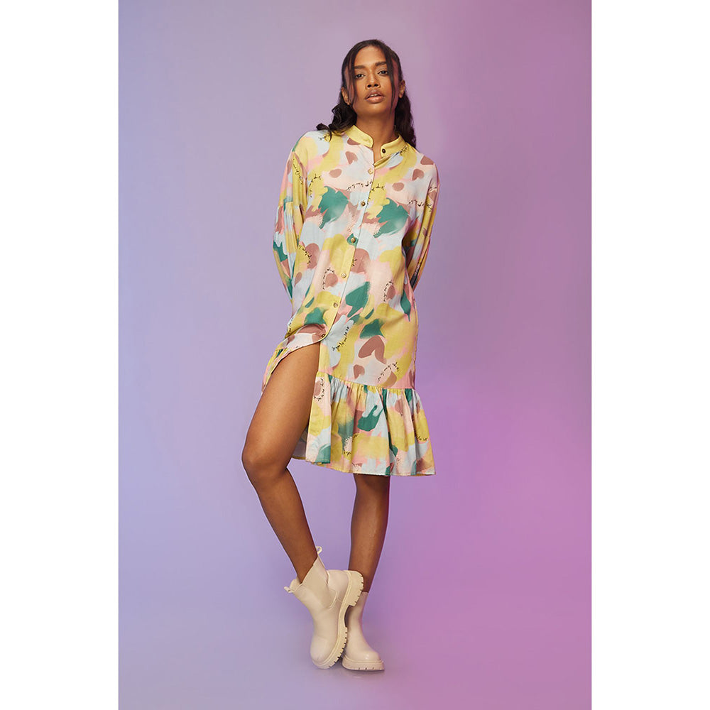 Label SOUS Multi-Colour Morden Edge Dress