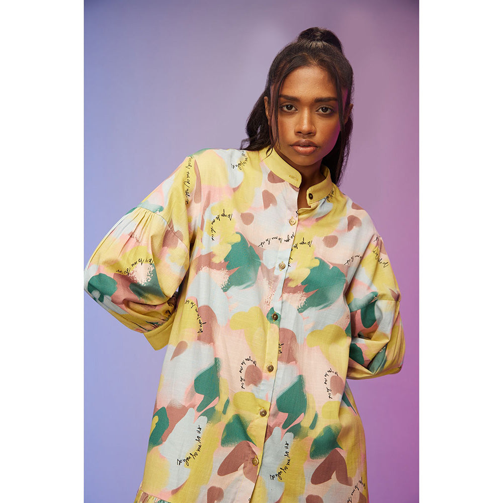 Label SOUS Multi-Colour Morden Edge Dress