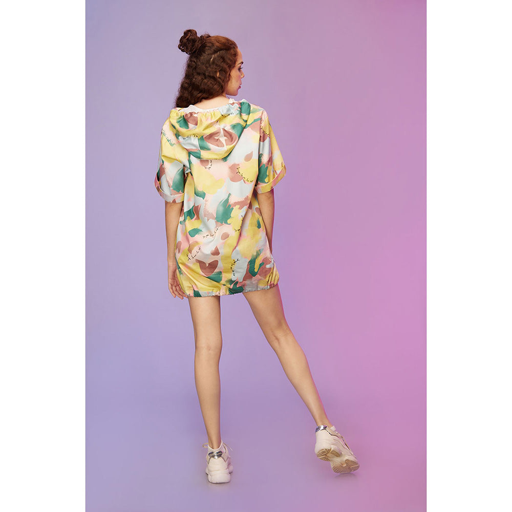 Label SOUS Multi-Colour Go To Casual Hoodie Dress