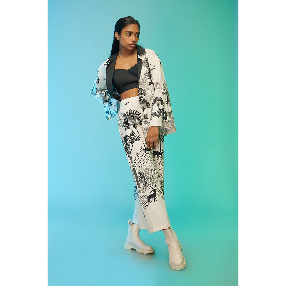 Label SOUS White The Safari Co-Ord (Set of 3)