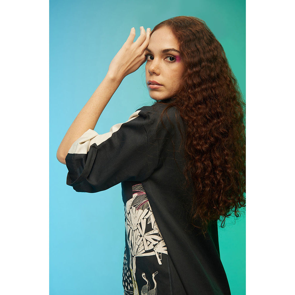 Label SOUS Beige Urban Safari Shirt Dress