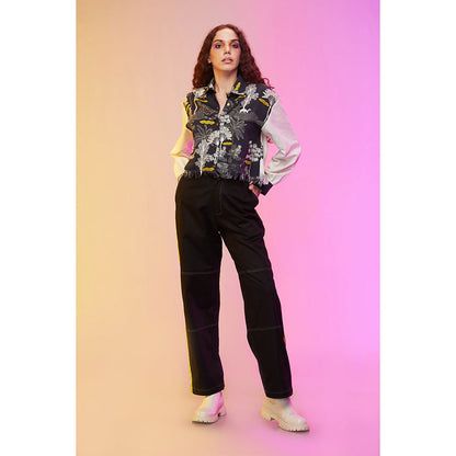 Label SOUS Black Vintage Playful Co-Ord (Set of 2)