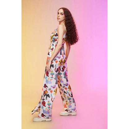 Label SOUS White Pretty Pastel Jumpsuit