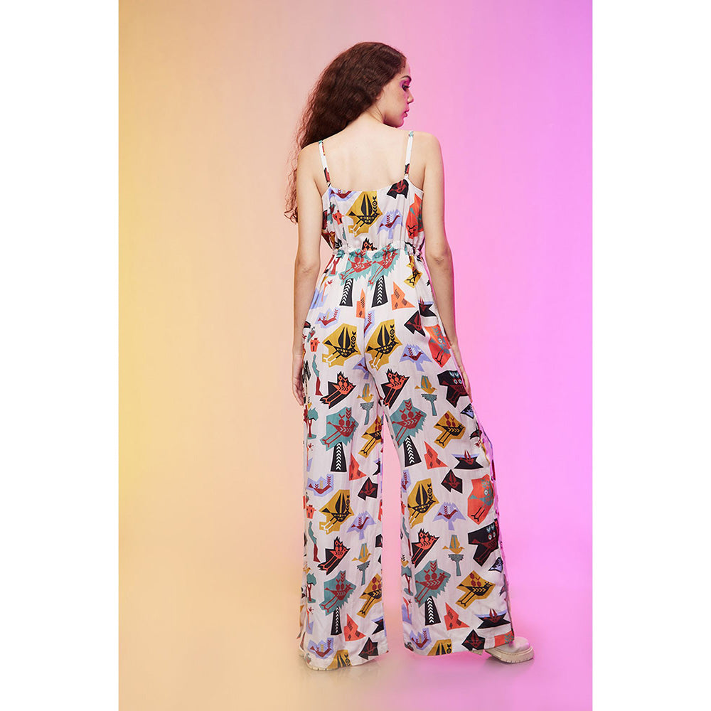 Label SOUS White Pretty Pastel Jumpsuit