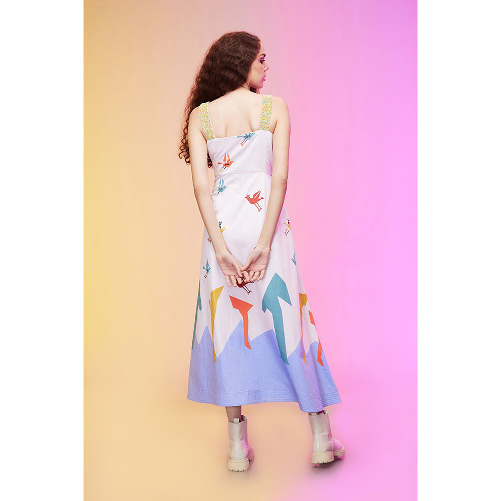 Label SOUS White Radiant Pastel Dress